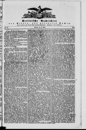 Berlinische Nachrichten von Staats- und gelehrten Sachen vom 03.03.1845