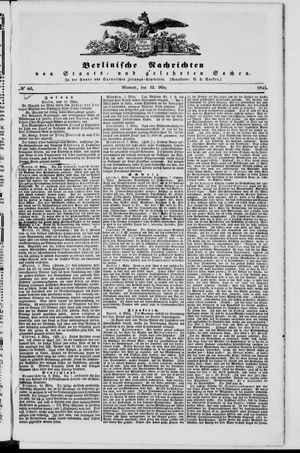 Berlinische Nachrichten von Staats- und gelehrten Sachen vom 12.03.1845