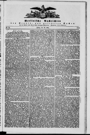 Berlinische Nachrichten von Staats- und gelehrten Sachen vom 28.03.1845