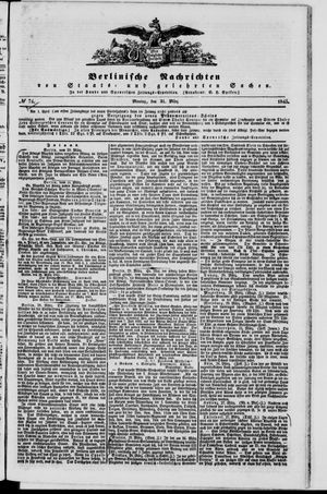Berlinische Nachrichten von Staats- und gelehrten Sachen vom 31.03.1845