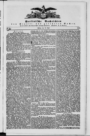 Berlinische Nachrichten von Staats- und gelehrten Sachen vom 11.04.1845