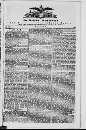 Berlinische Nachrichten von Staats- und gelehrten Sachen vom 19.05.1845