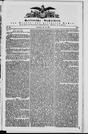 Berlinische Nachrichten von Staats- und gelehrten Sachen on May 29, 1845