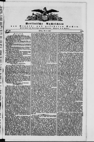 Berlinische Nachrichten von Staats- und gelehrten Sachen vom 06.06.1845