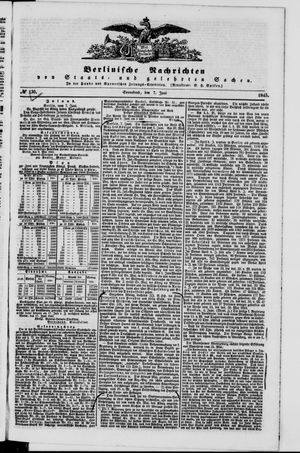 Berlinische Nachrichten von Staats- und gelehrten Sachen vom 07.06.1845