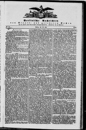 Berlinische Nachrichten von Staats- und gelehrten Sachen vom 13.06.1845