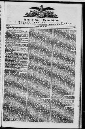 Berlinische Nachrichten von Staats- und gelehrten Sachen vom 16.06.1845