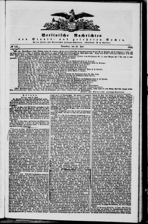 Berlinische Nachrichten von Staats- und gelehrten Sachen vom 21.06.1845
