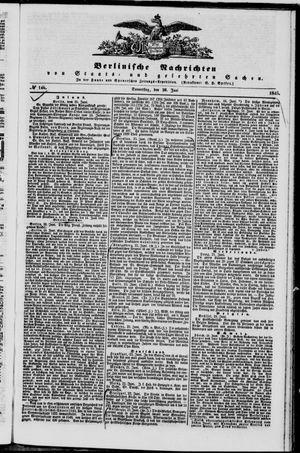 Berlinische Nachrichten von Staats- und gelehrten Sachen vom 26.06.1845