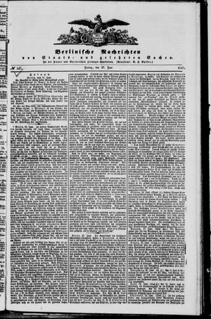 Berlinische Nachrichten von Staats- und gelehrten Sachen vom 27.06.1845