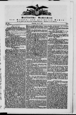 Berlinische Nachrichten von Staats- und gelehrten Sachen vom 03.07.1845