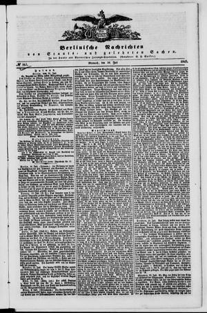 Berlinische Nachrichten von Staats- und gelehrten Sachen vom 16.07.1845