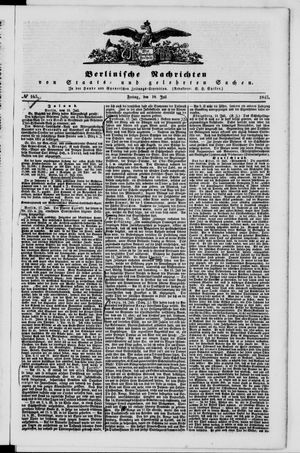 Berlinische Nachrichten von Staats- und gelehrten Sachen vom 18.07.1845