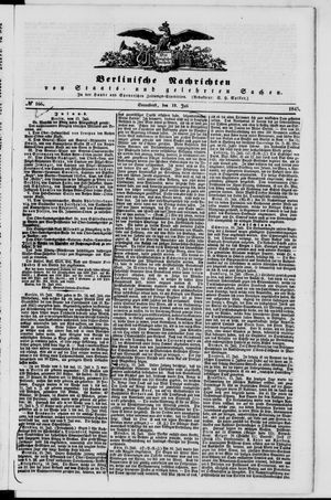 Berlinische Nachrichten von Staats- und gelehrten Sachen vom 19.07.1845