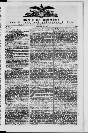 Berlinische Nachrichten von Staats- und gelehrten Sachen vom 25.07.1845
