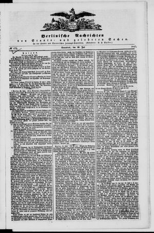 Berlinische Nachrichten von Staats- und gelehrten Sachen on Jul 26, 1845