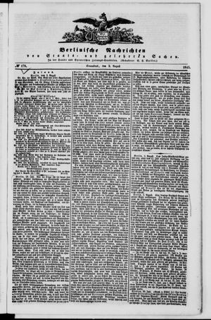 Berlinische Nachrichten von Staats- und gelehrten Sachen vom 02.08.1845