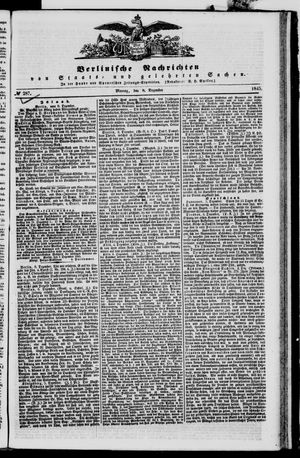 Berlinische Nachrichten von Staats- und gelehrten Sachen vom 08.12.1845
