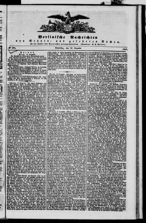 Berlinische Nachrichten von Staats- und gelehrten Sachen vom 18.12.1845