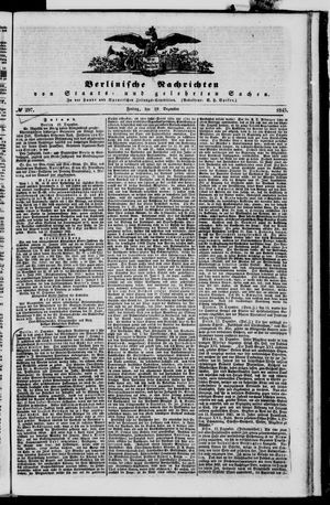 Berlinische Nachrichten von Staats- und gelehrten Sachen vom 19.12.1845