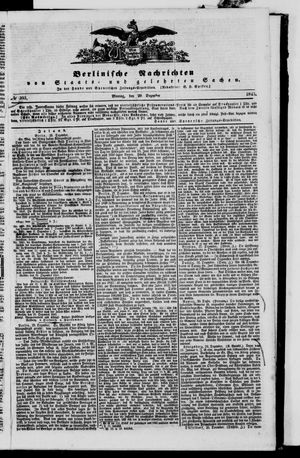 Berlinische Nachrichten von Staats- und gelehrten Sachen vom 29.12.1845