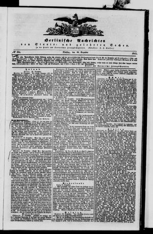 Berlinische Nachrichten von Staats- und gelehrten Sachen vom 30.12.1845