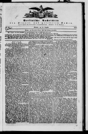 Berlinische Nachrichten von Staats- und gelehrten Sachen vom 31.12.1845