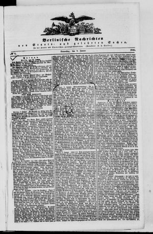Berlinische Nachrichten von Staats- und gelehrten Sachen vom 08.01.1846