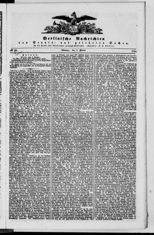 Berlinische Nachrichten von Staats- und gelehrten Sachen vom 04.02.1846