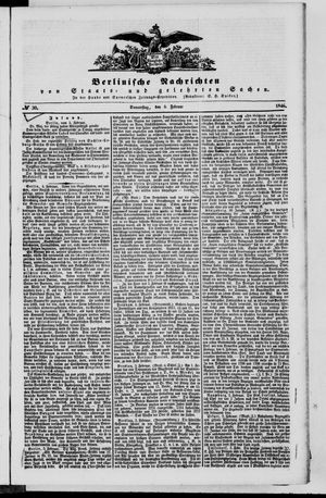Berlinische Nachrichten von Staats- und gelehrten Sachen vom 05.02.1846