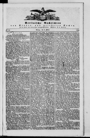 Berlinische Nachrichten von Staats- und gelehrten Sachen vom 09.02.1846