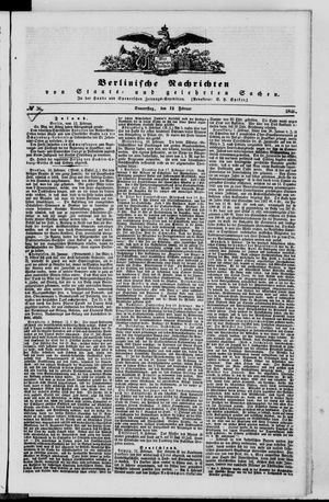 Berlinische Nachrichten von Staats- und gelehrten Sachen vom 12.02.1846