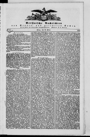 Berlinische Nachrichten von Staats- und gelehrten Sachen on Feb 13, 1846