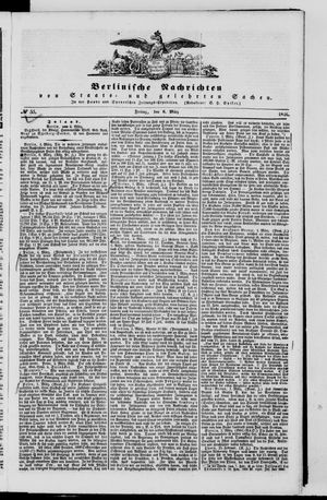 Berlinische Nachrichten von Staats- und gelehrten Sachen vom 06.03.1846