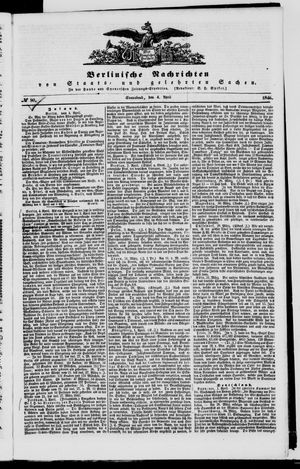 Berlinische Nachrichten von Staats- und gelehrten Sachen vom 04.04.1846