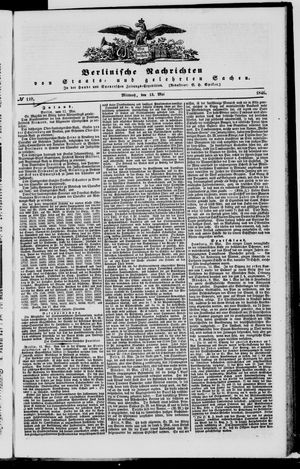 Berlinische Nachrichten von Staats- und gelehrten Sachen vom 13.05.1846