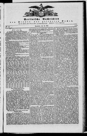 Berlinische Nachrichten von Staats- und gelehrten Sachen vom 16.05.1846