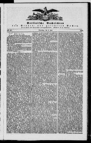 Berlinische Nachrichten von Staats- und gelehrten Sachen vom 04.06.1846