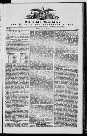 Berlinische Nachrichten von Staats- und gelehrten Sachen vom 16.06.1846