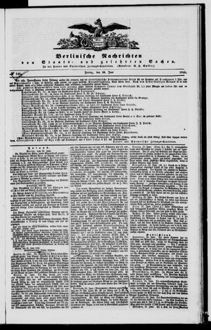 Berlinische Nachrichten von Staats- und gelehrten Sachen vom 26.06.1846