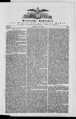 Berlinische Nachrichten von Staats- und gelehrten Sachen vom 09.07.1846