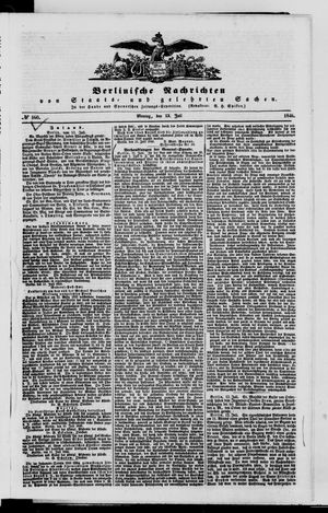 Berlinische Nachrichten von Staats- und gelehrten Sachen vom 13.07.1846