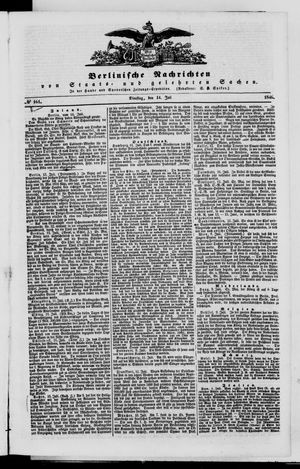 Berlinische Nachrichten von Staats- und gelehrten Sachen vom 14.07.1846