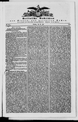 Berlinische Nachrichten von Staats- und gelehrten Sachen vom 21.07.1846