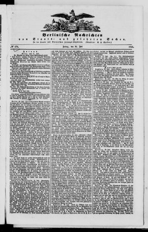 Berlinische Nachrichten von Staats- und gelehrten Sachen vom 31.07.1846