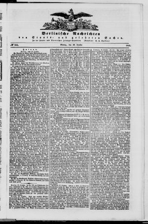 Berlinische Nachrichten von Staats- und gelehrten Sachen vom 19.10.1846