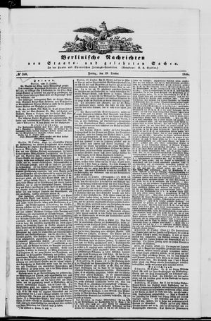 Berlinische Nachrichten von Staats- und gelehrten Sachen vom 23.10.1846