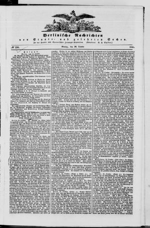 Berlinische Nachrichten von Staats- und gelehrten Sachen vom 26.10.1846