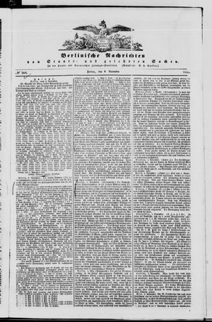 Berlinische Nachrichten von Staats- und gelehrten Sachen on Nov 6, 1846
