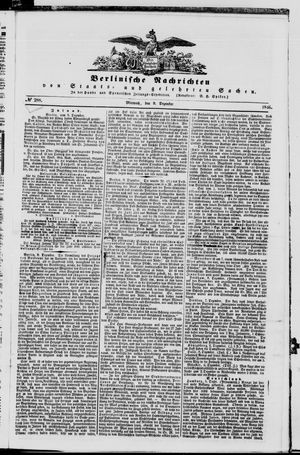 Berlinische Nachrichten von Staats- und gelehrten Sachen vom 09.12.1846